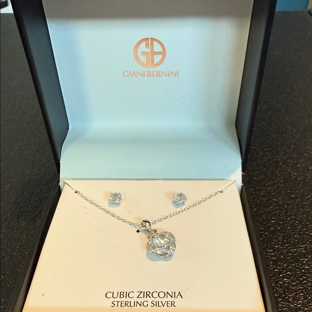 Giani Bernini Sterling Silver Necklace Set